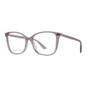 NEW GUCCI EYEGLASSES GG0026O 018 WOMEN GRAY EYEWEAR